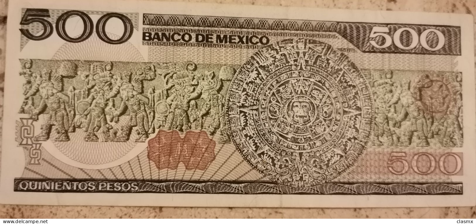 Mexico 500 Pesos Francisco I Madero Bill   ARCHAEOLOGY Calendar Circ A - Sonstige – Amerika