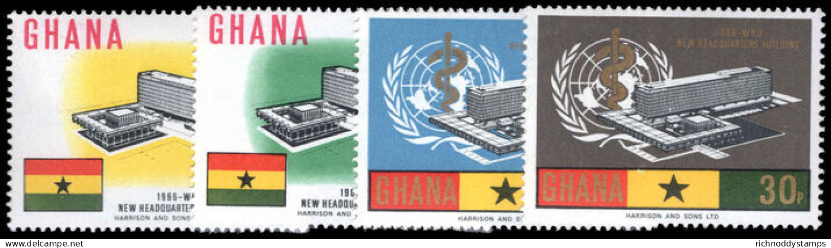 Ghana 1966 Inauguration Of WHO Headquarters Unmounted Mint. - Ghana (1957-...)