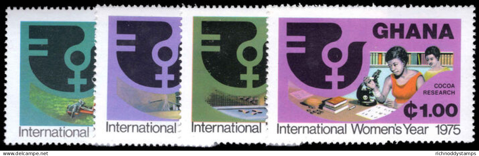 Ghana 1975 International Women's Year Unmounted Mint. - Ghana (1957-...)