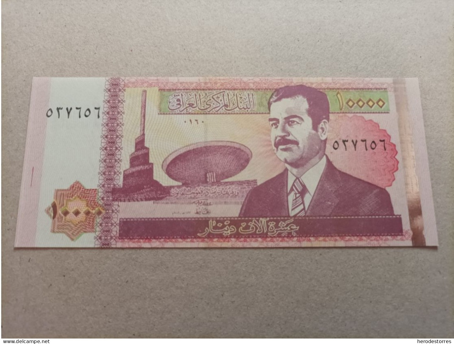 Billete De Iraq De 10000 DINARS, Año 2002, UNC - Irak