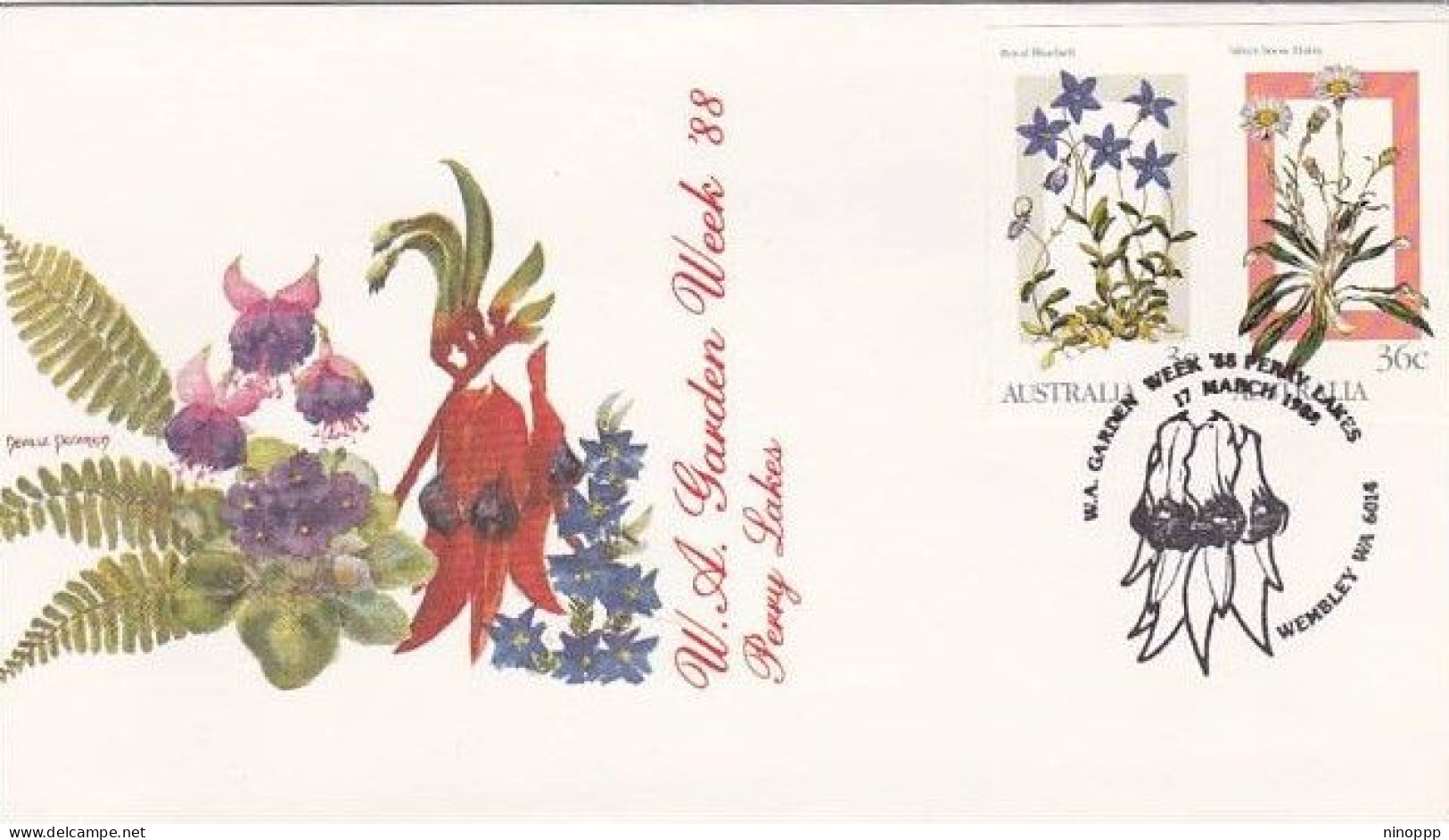 Australia PM 1449 1988 WA Garden Week 88 Souvenir Cover - Marcophilie