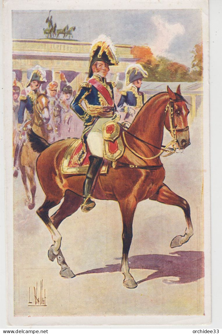 CPA Illustrateur Vallet - François-Joseph Lefebvre, Né à Rouffach...Commande La Garde Impériale à Pied (Berlin 1806) - Vallet, L.