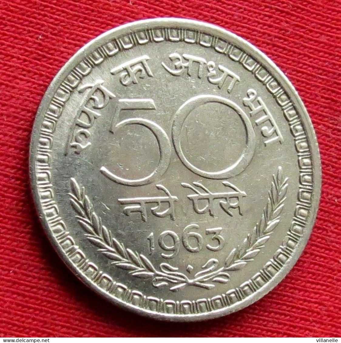 India 50 Paise 1963 B KM# 55 Lt 664 *V2T Inde Indien Indies Paisa - Inde