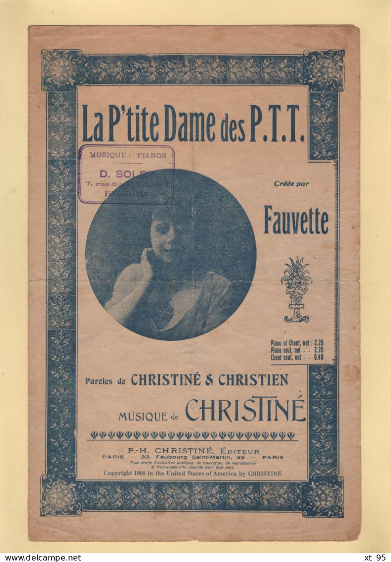 Partition - La P'tite Dame Des PTT - Fauvette - Noten & Partituren
