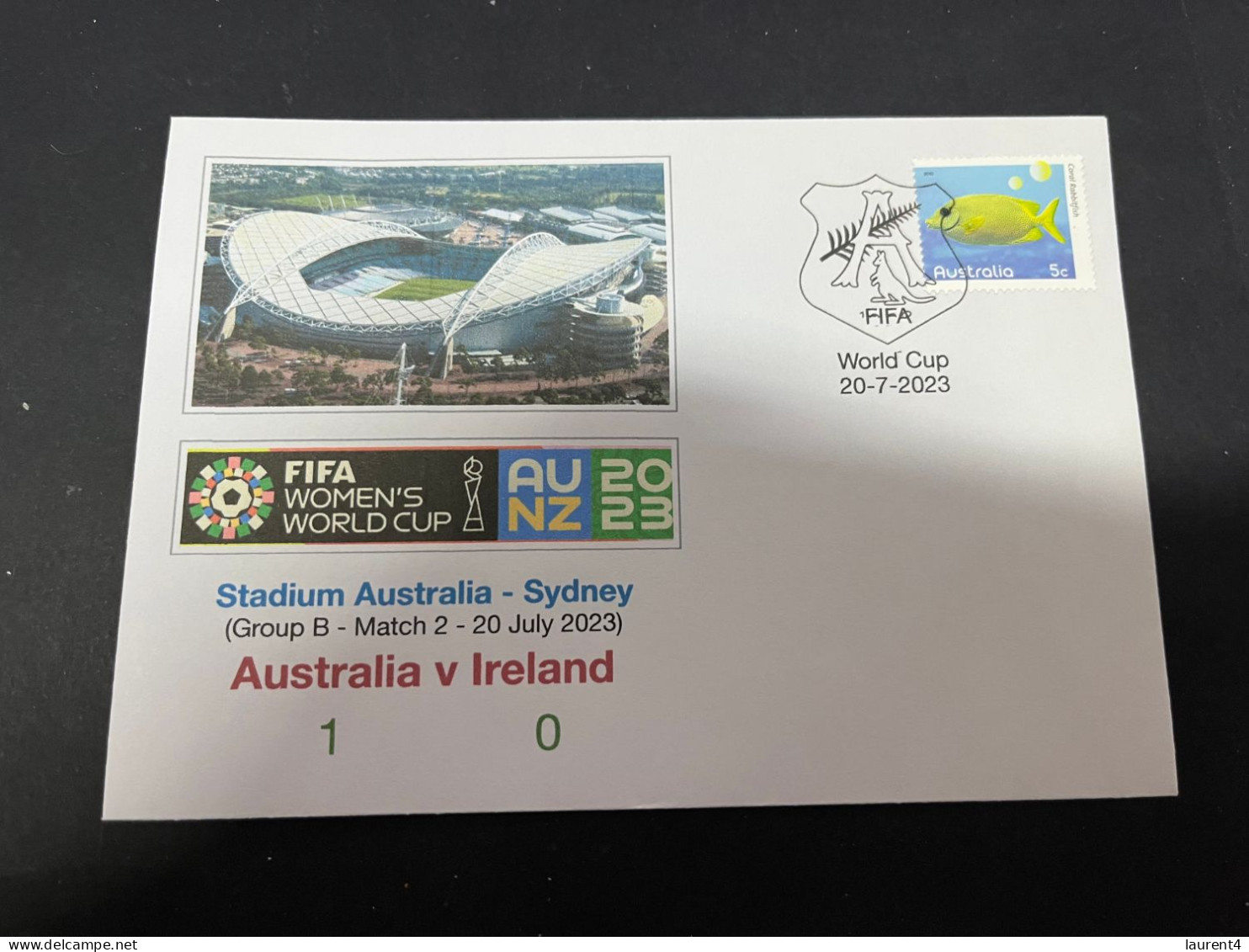 22-1-2024 (1 X 42) 2 Covers - FIFA Women's Football World Cup 2023 - Match 1 & 2 (20 July 2023) - Autres & Non Classés