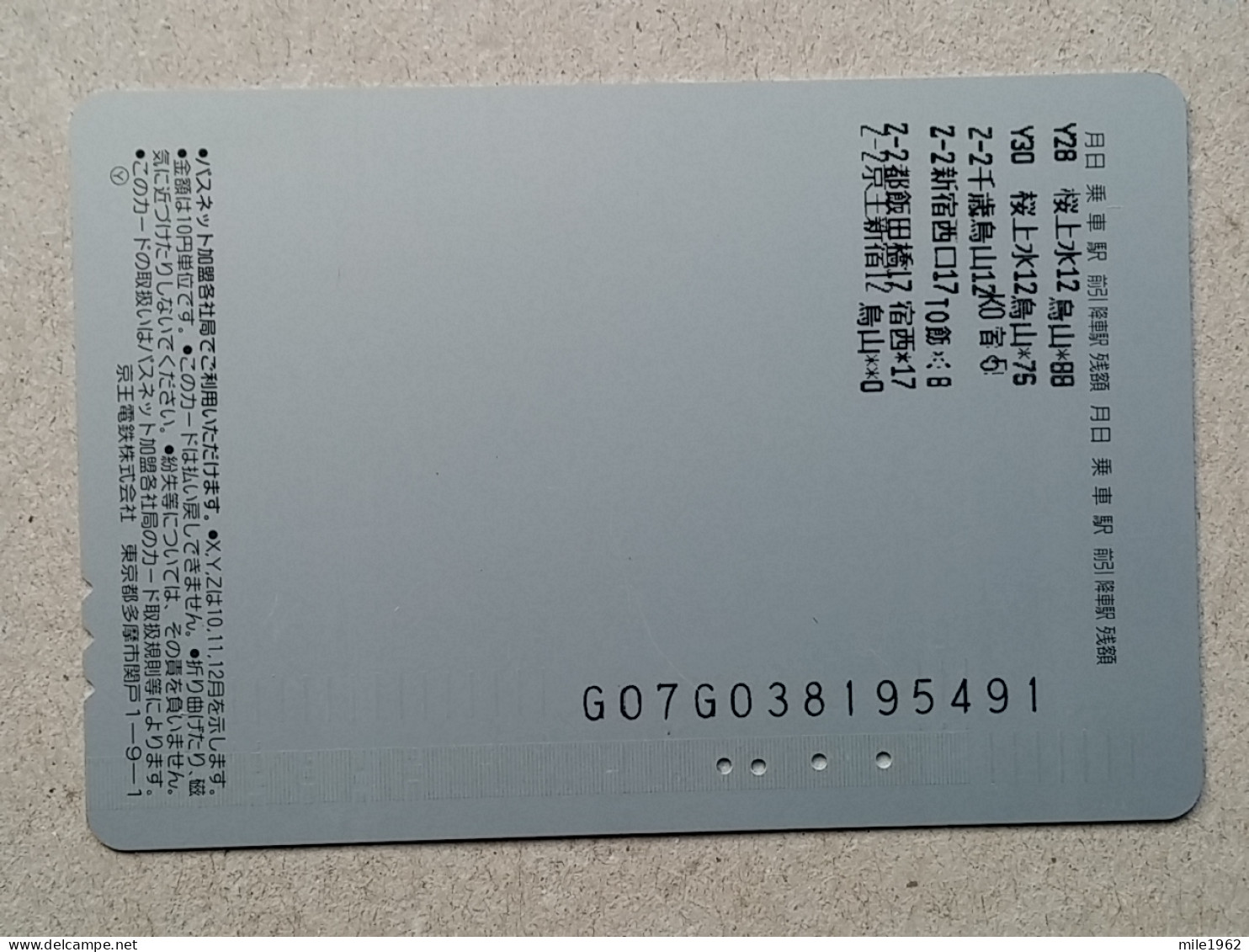 T-557- JAPAN, Japon, Nipon, Carte Prepayee, Prepaid Card, RAILWAY, TRAIN, CHEMIN DE FER - Treinen