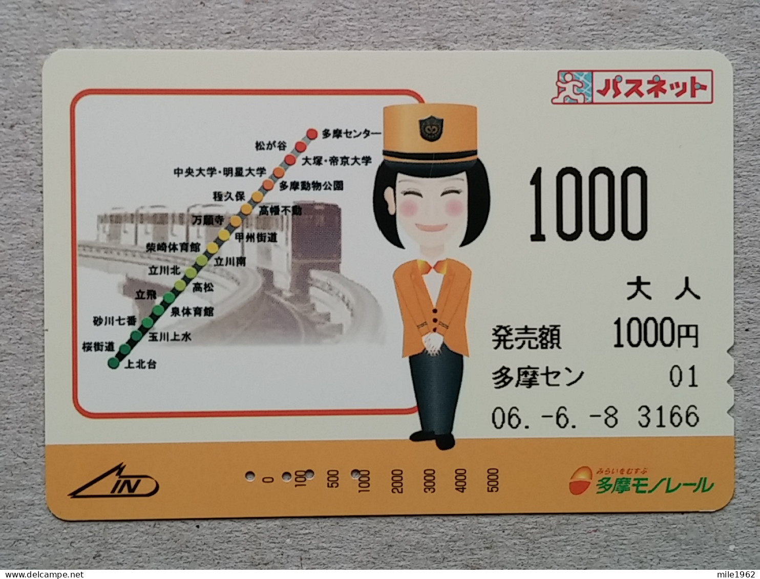 T-557- JAPAN, Japon, Nipon, Carte Prepayee, Prepaid Card, RAILWAY, TRAIN, CHEMIN DE FER - Treinen