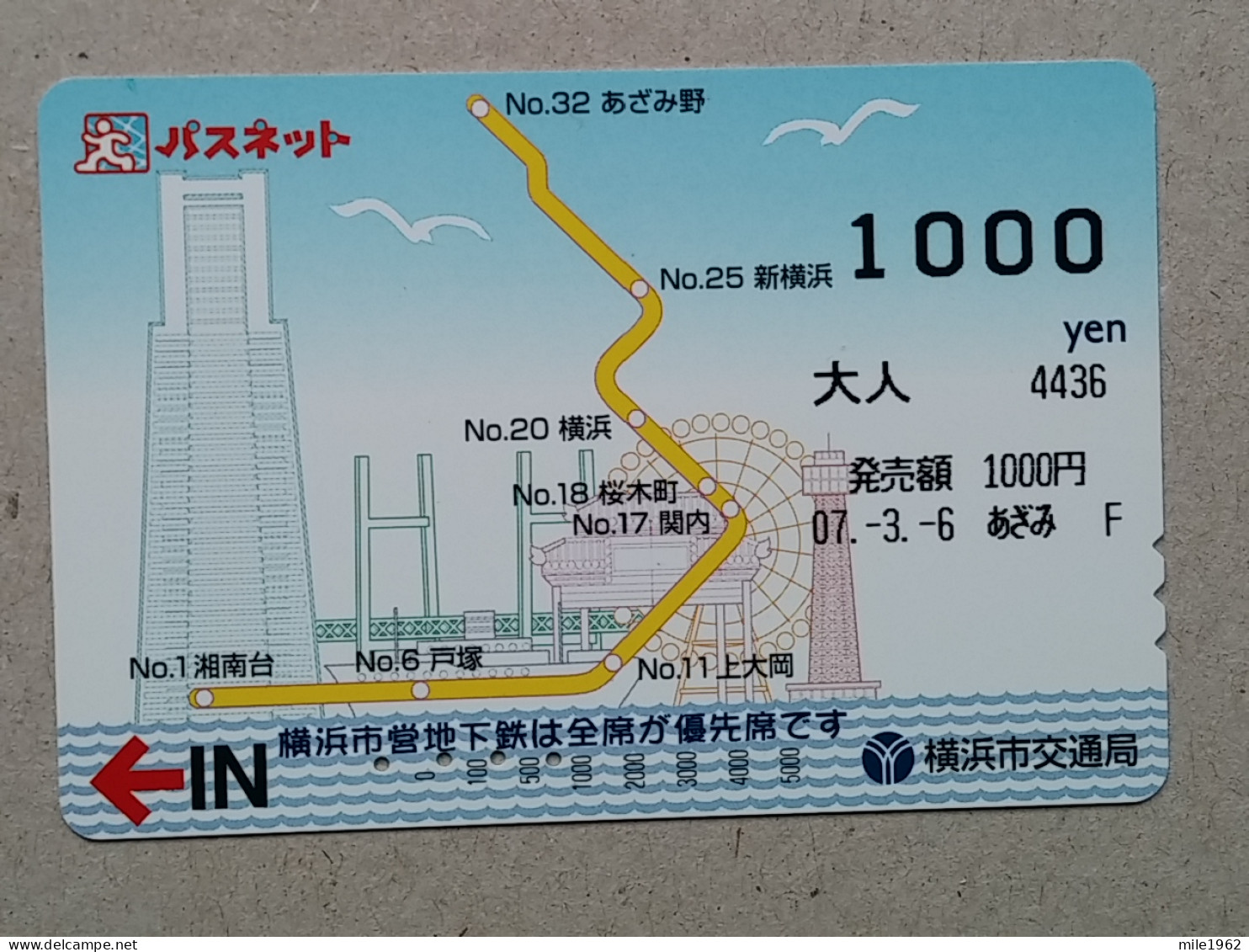 T-557- JAPAN, Japon, Nipon, Carte Prepayee, Prepaid Card, RAILWAY, TRAIN, CHEMIN DE FER - Treinen