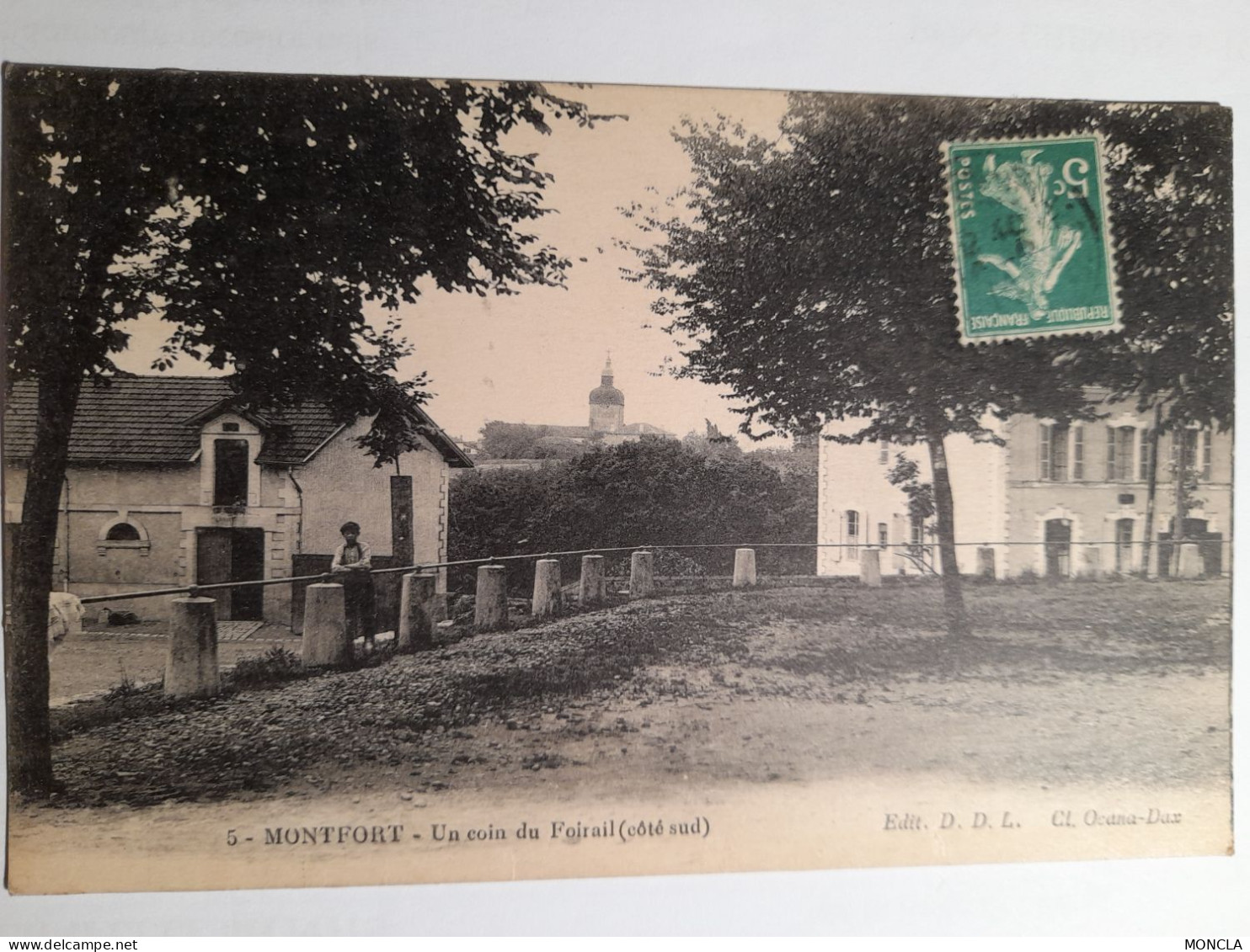 MONTFORT.PLACE DU FOIRAIL.VERS 1920. - Montfort En Chalosse