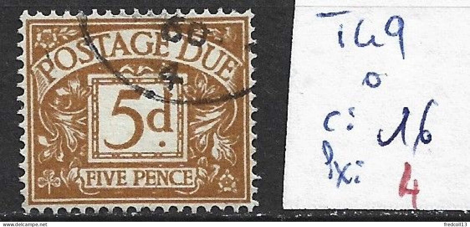 GRANDE-BRETAGNE TAXE 49 Oblitéré Côte 16 € - Postage Due