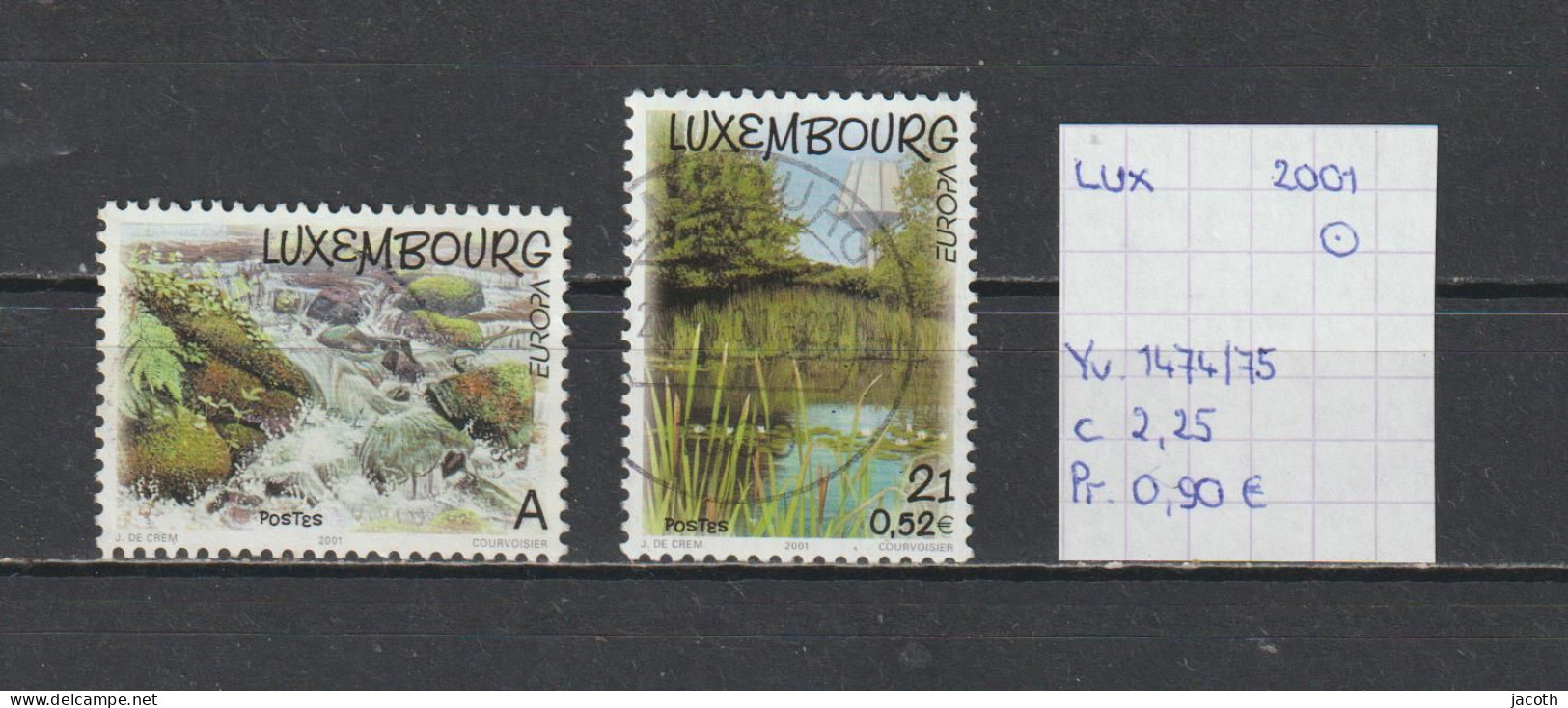 (TJ) Luxembourg 2001 - YT 1474/75 (gest./obl./used) - Gebraucht