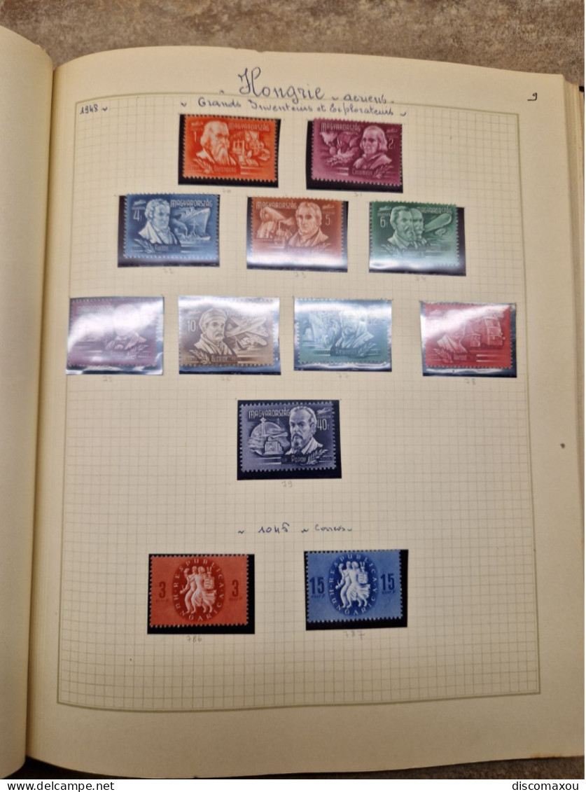 album de 449 timbres HONGRIE HUNGARY - 1938 à 1962 - état neuf - MAGYAR POSTA