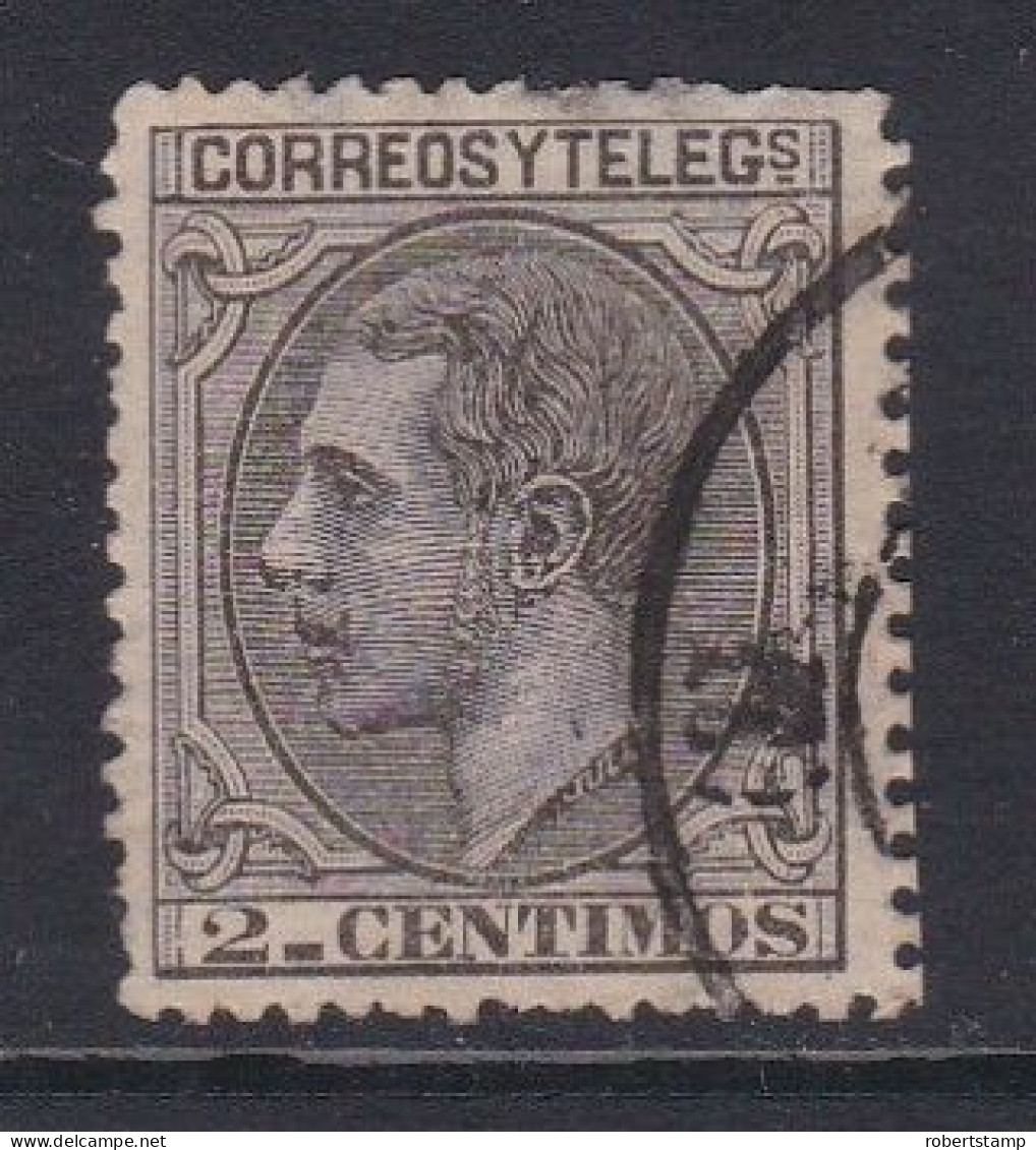 ESPAÑA 1879 - Alfonso XII Sello Usado 2 C. Edifil Nº 200 - Gebruikt