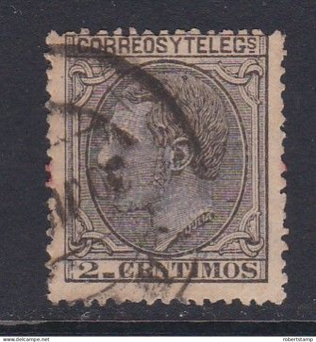 ESPAÑA 1879 - Alfonso XII Sello Usado 2 C. Edifil Nº 200 - Usati