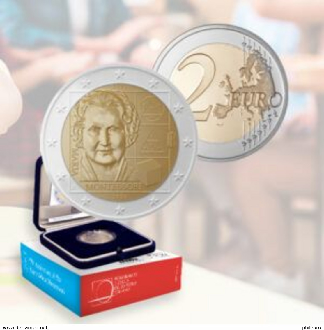 Italie 2020 : 2 Euro Commémorative 'Montessori' (BE En Coffret) - Disponible En France - Italia