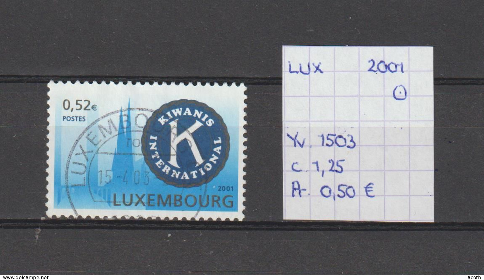 (TJ) Luxembourg 2001 - YT 1503 (gest./obl./used) - Usati