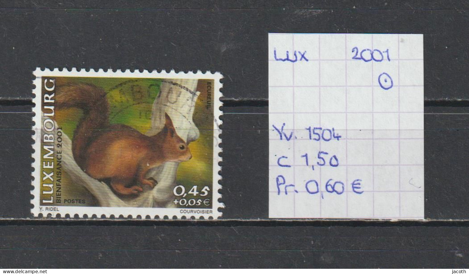 (TJ) Luxembourg 2001 - YT 1504 (gest./obl./used) - Usados