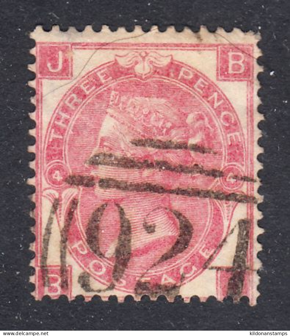 1867-80 Great Britain, Cancelled, Wmk 33,plate 4 (1867), Sc# ,SG 103 - Gebruikt