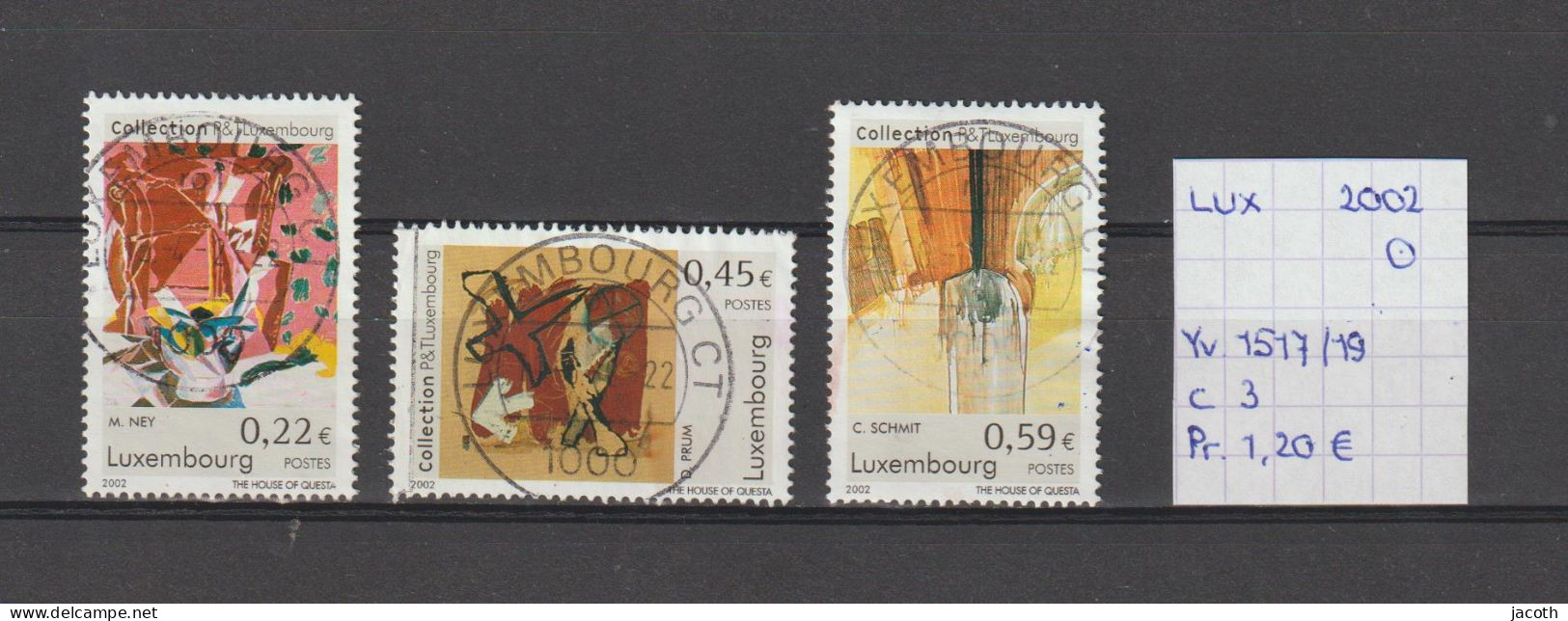 (TJ) Luxembourg 2002 - YT 1517/19 (gest./obl./used) - Used Stamps