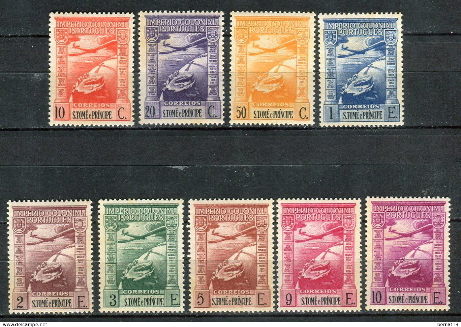 Santo Tomé E Principe 1938. Yvert A 10-18 Ref 2 (see Two Images) ** MNH. - St. Thomas & Prince