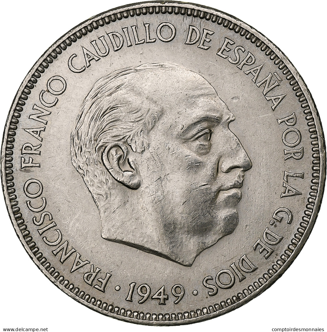 Espagne, Caudillo And Regent, 5 Pesetas, 1950, Madrid, Nickel, SUP, KM:778 - 5 Pesetas