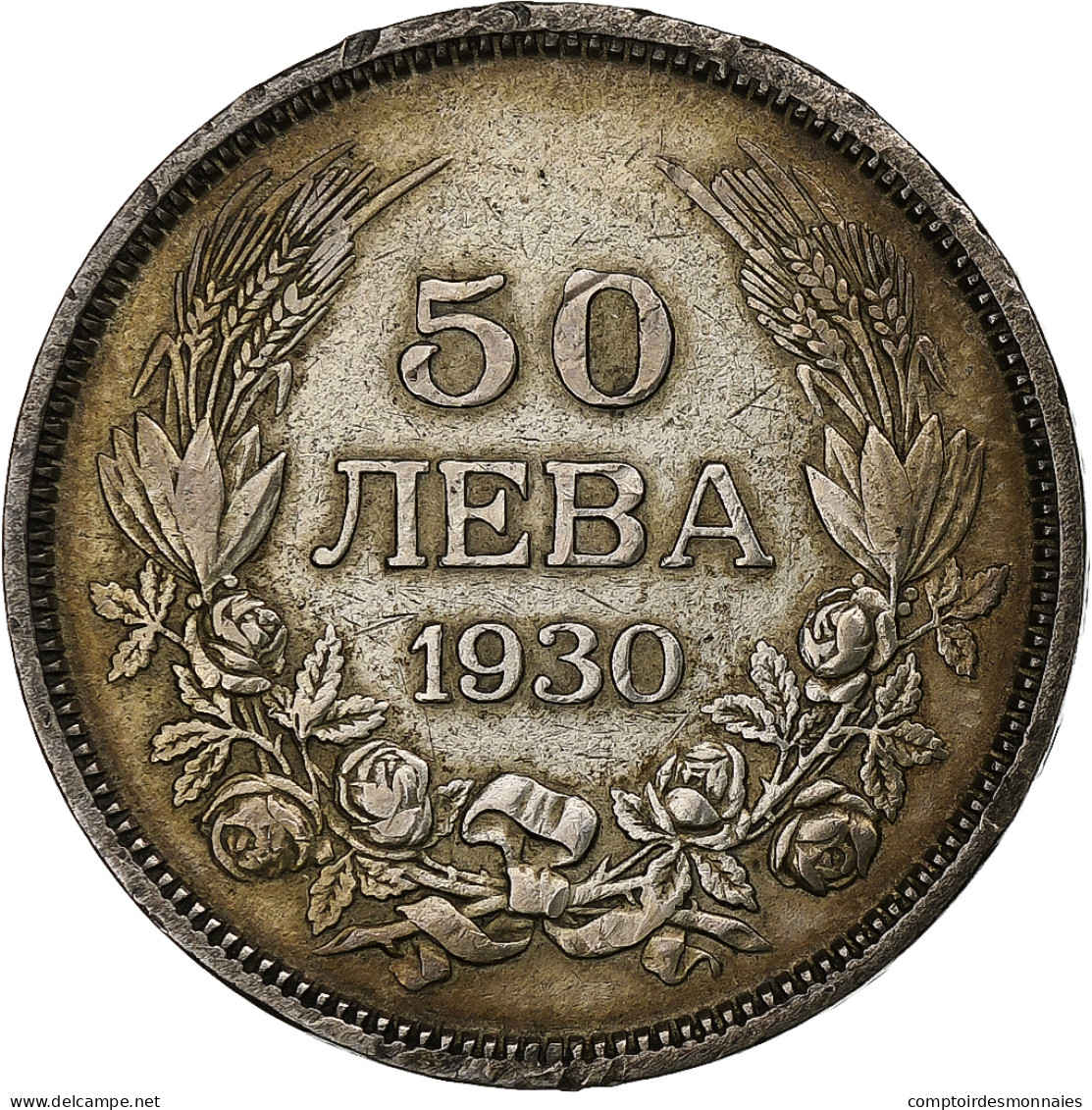 Bulgarie, Boris III, 50 Leva, 1930, Budapest, Argent, TTB, KM:42 - Bulgarie