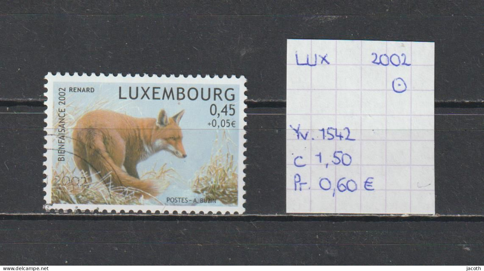 (TJ) Luxembourg 2002 - YT 1542 (gest./obl./used) - Gebruikt