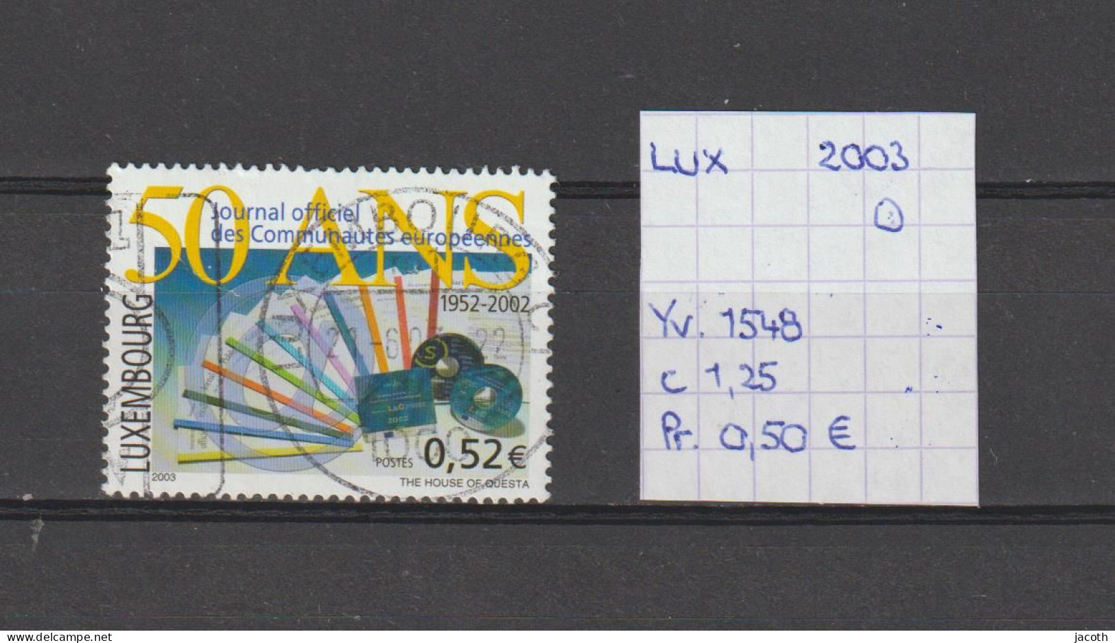 (TJ) Luxembourg 2003 - YT 1548 (gest./obl./used) - Gebraucht