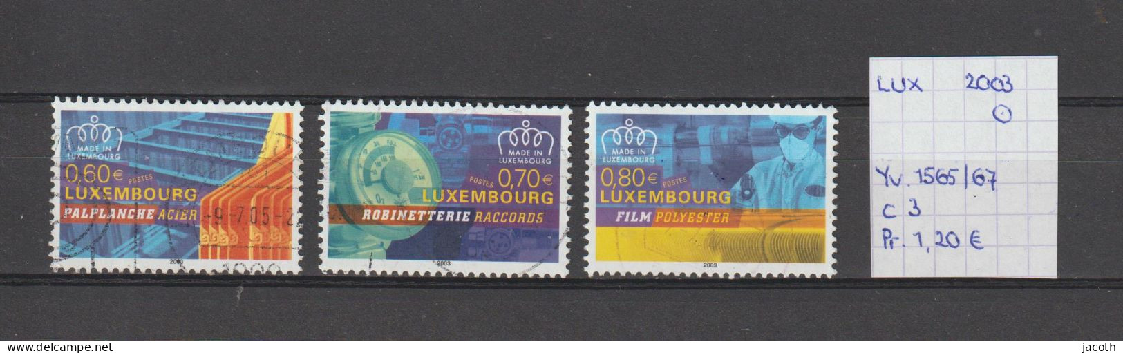 (TJ) Luxembourg 2003 - YT 1565/67 (gest./obl./used) - Used Stamps