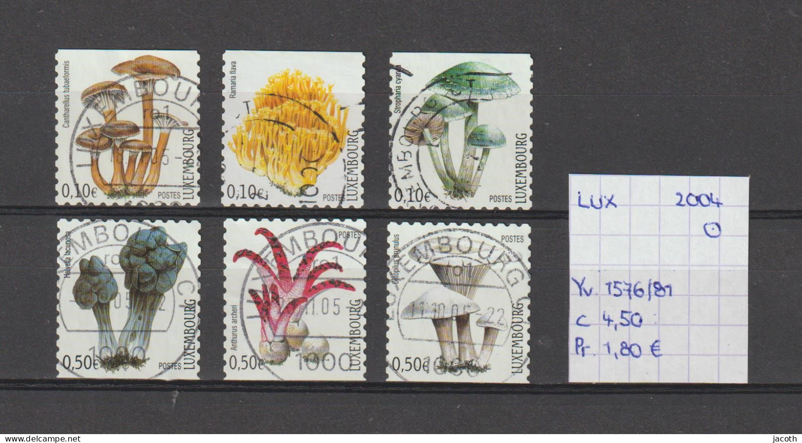 (TJ) Luxembourg 2004 - YT 1576/81 (gest./obl./used) - Used Stamps