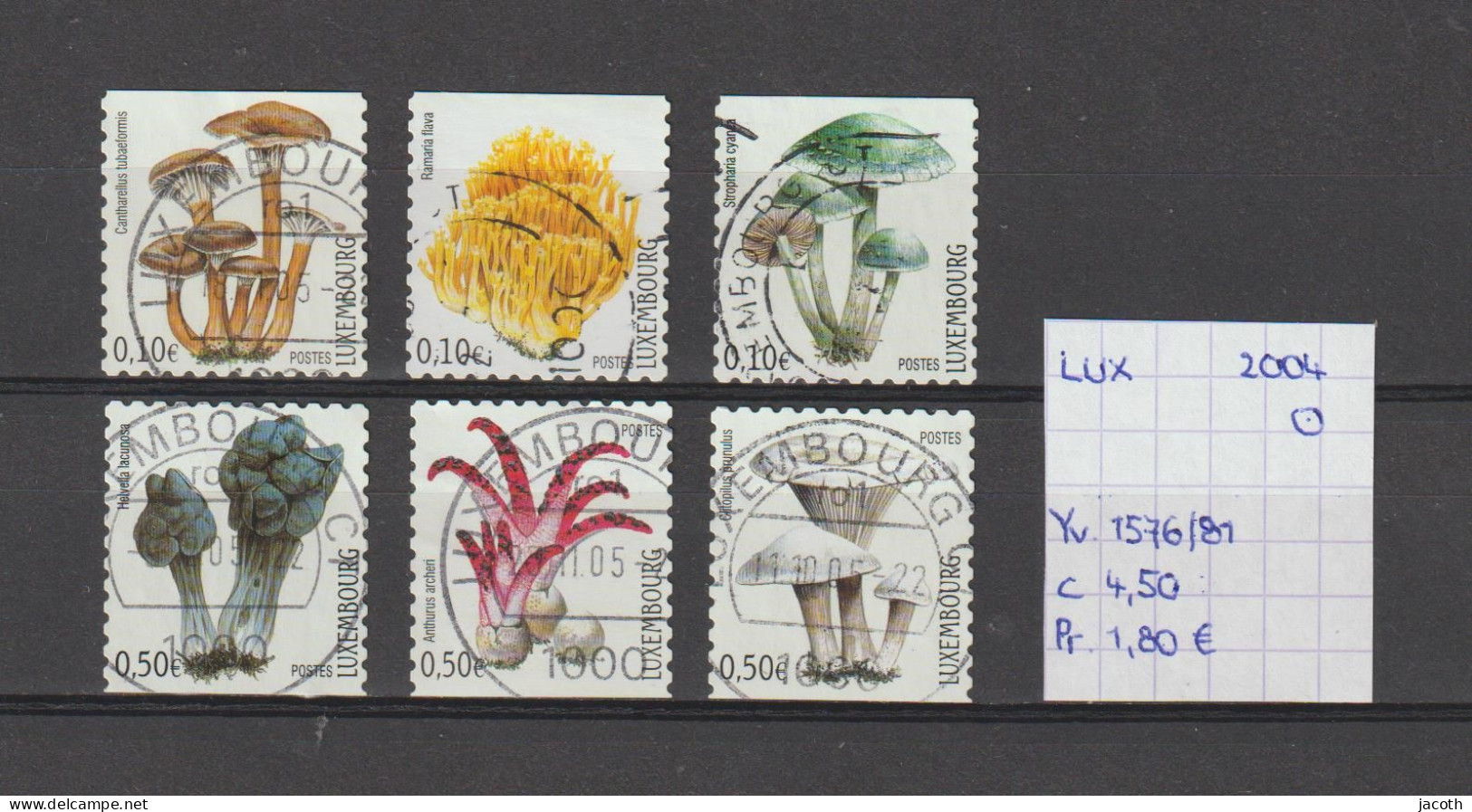 (TJ) Luxembourg 2004 - YT 1576/81 (gest./obl./used) - Oblitérés