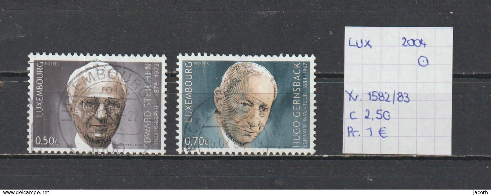 (TJ) Luxembourg 2004 - YT 1582/83 (gest./obl./used) - Used Stamps