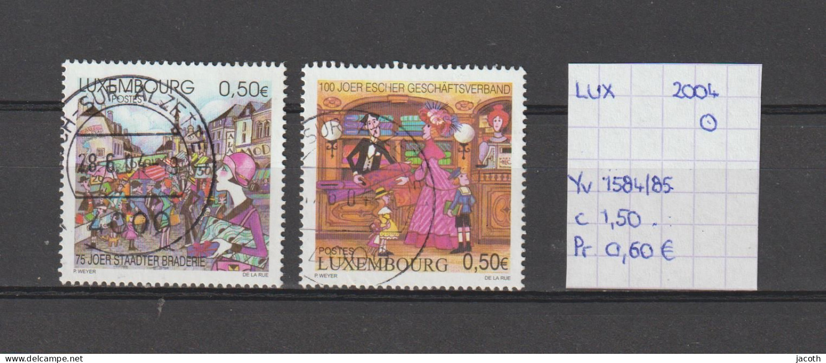(TJ) Luxembourg 2004 - YT 1584/85 (gest./obl./used) - Usados
