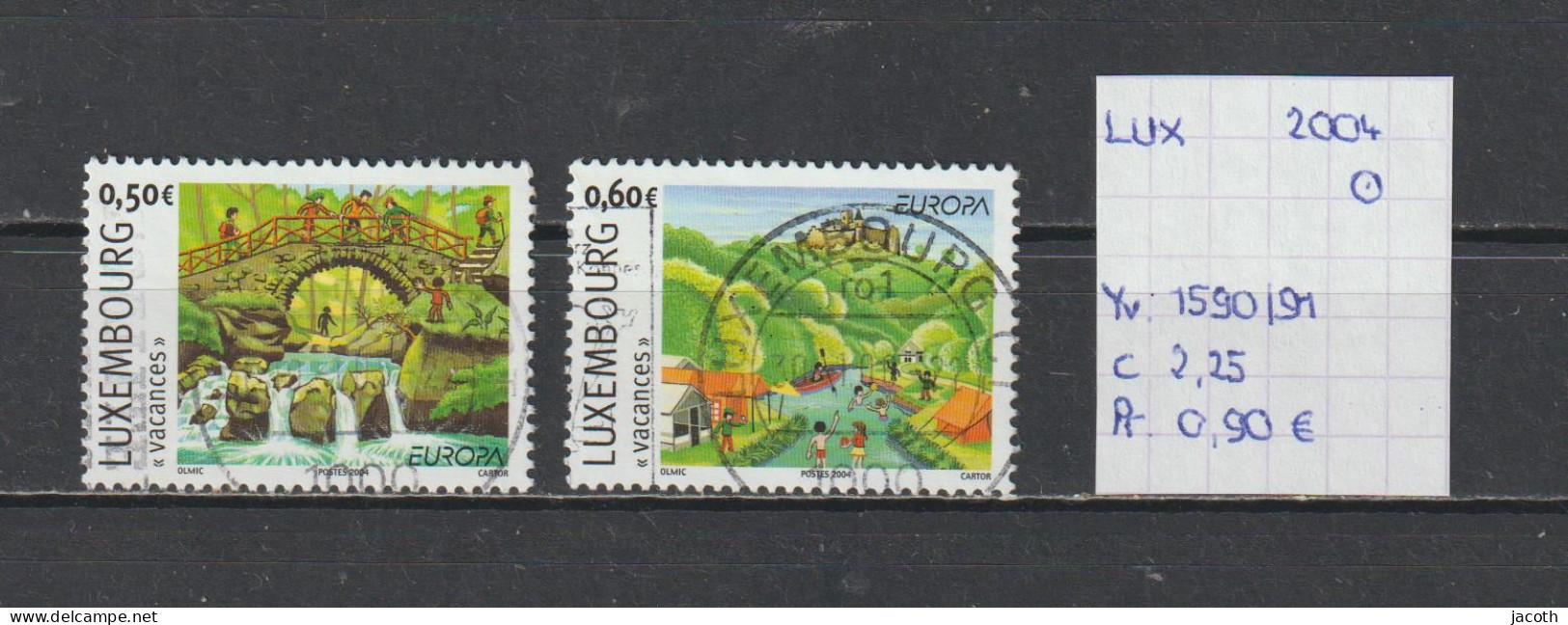 (TJ) Luxembourg 2004 - YT 1590/91 (gest./obl./used) - Oblitérés