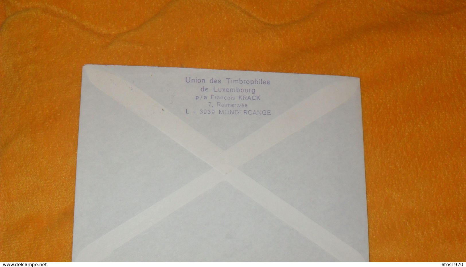 ENVELOPPE DE 1991../ UNION DES TIMBROPHILES DE LUXEMBOURG MONDERCANGE POUR SINT-KRUIS + TIMBRES X2 - Cartas & Documentos