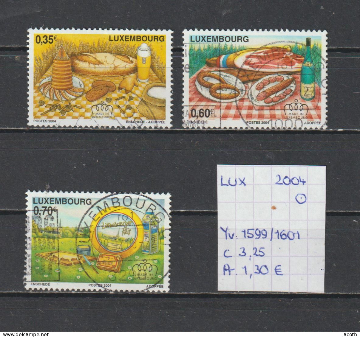 (TJ) Luxembourg 2004 - YT 1599/1601 (gest./obl./used) - Oblitérés