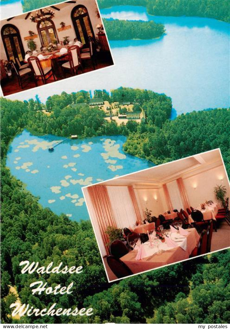73951553 Treppeln Waldsee Hotel Wirchensee Restaurant Luftaufnahme - Neuzelle