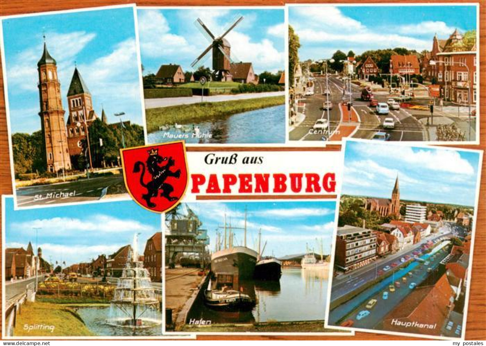 73951545 Papenburg_Ems St. Michael Kirche Muehle Zentrum Splitting Wasserspiele  - Papenburg