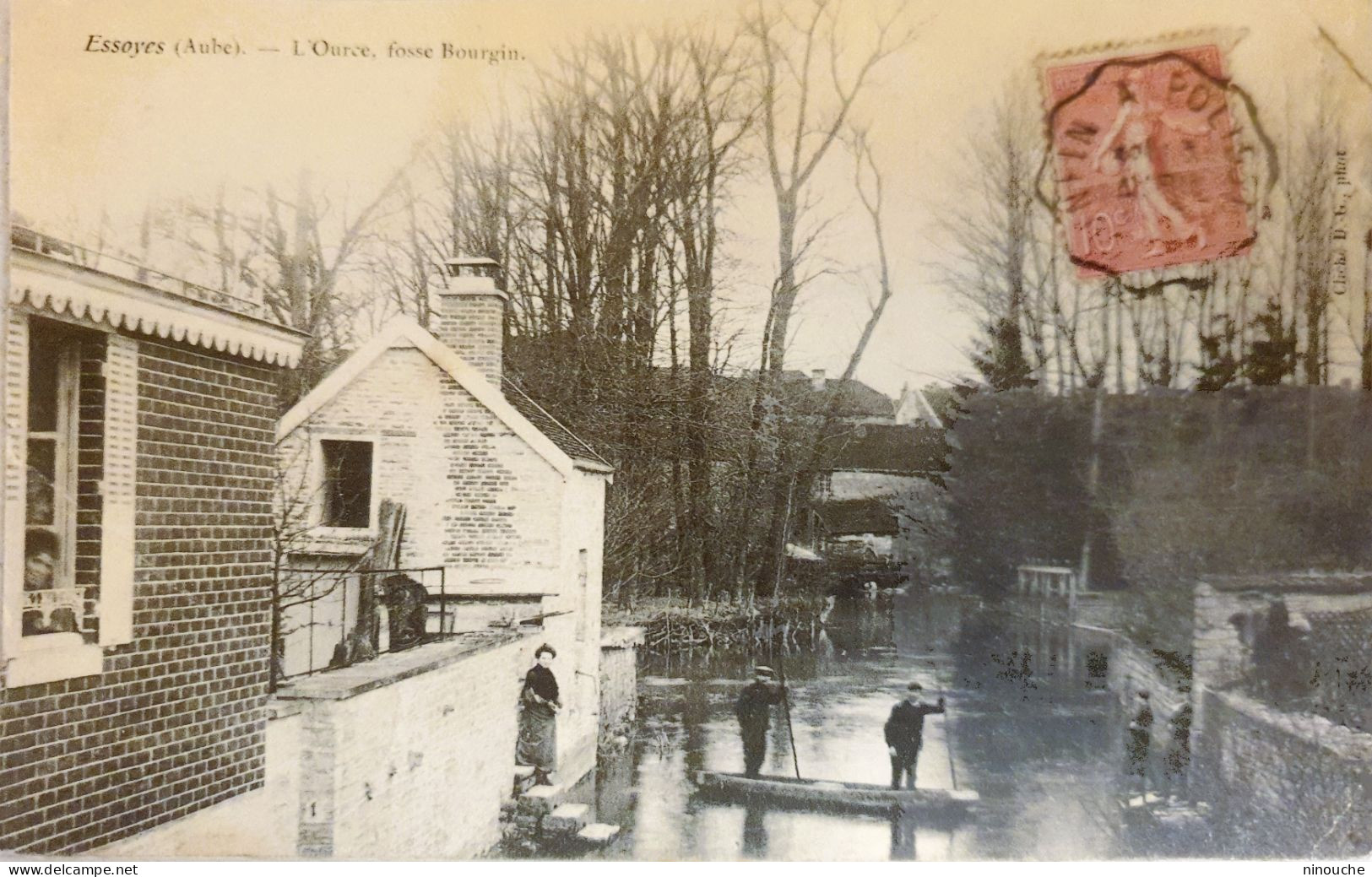 10 / ESSOYES / UNE VUE SUR L'OURCE / FOSSE BOURGIN / TRAVERSÉE EN BARQUE - Essoyes