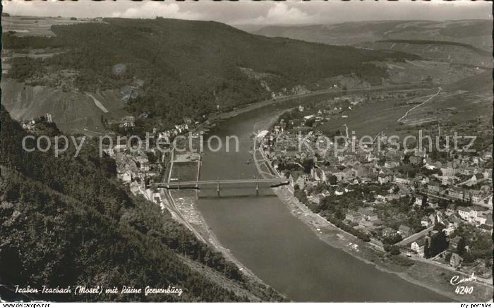 72081820 Traben-Trarbach Mit Ruine Grevenburg Mosel Bruecke Weinanbaugebiet Flie - Traben-Trarbach