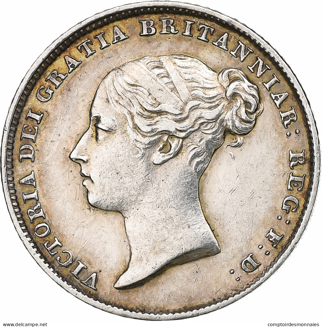 Grande-Bretagne, Victoria, 6 Pence, 1846, Argent, TTB+, KM:733.1 - H. 6 Pence