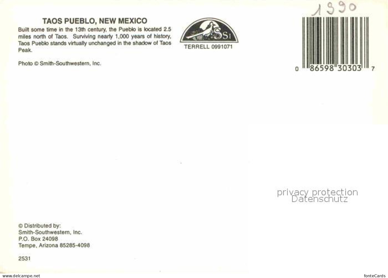 72913417 Taos Pueblo  - Other & Unclassified