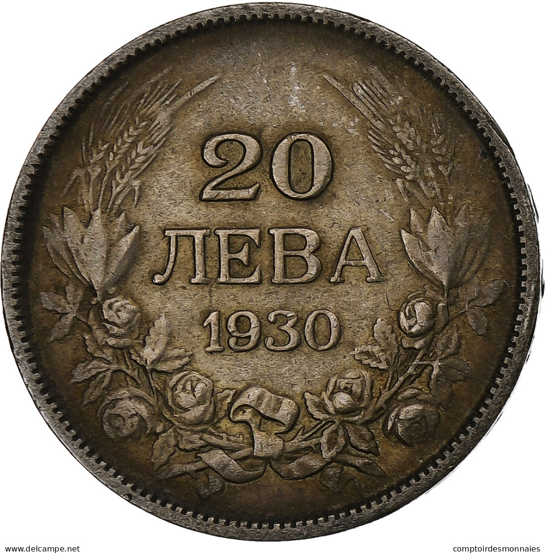 Bulgarie, Boris III, 20 Leva, 1930, Budapest, Argent, TTB, KM:41 - Bulgarie
