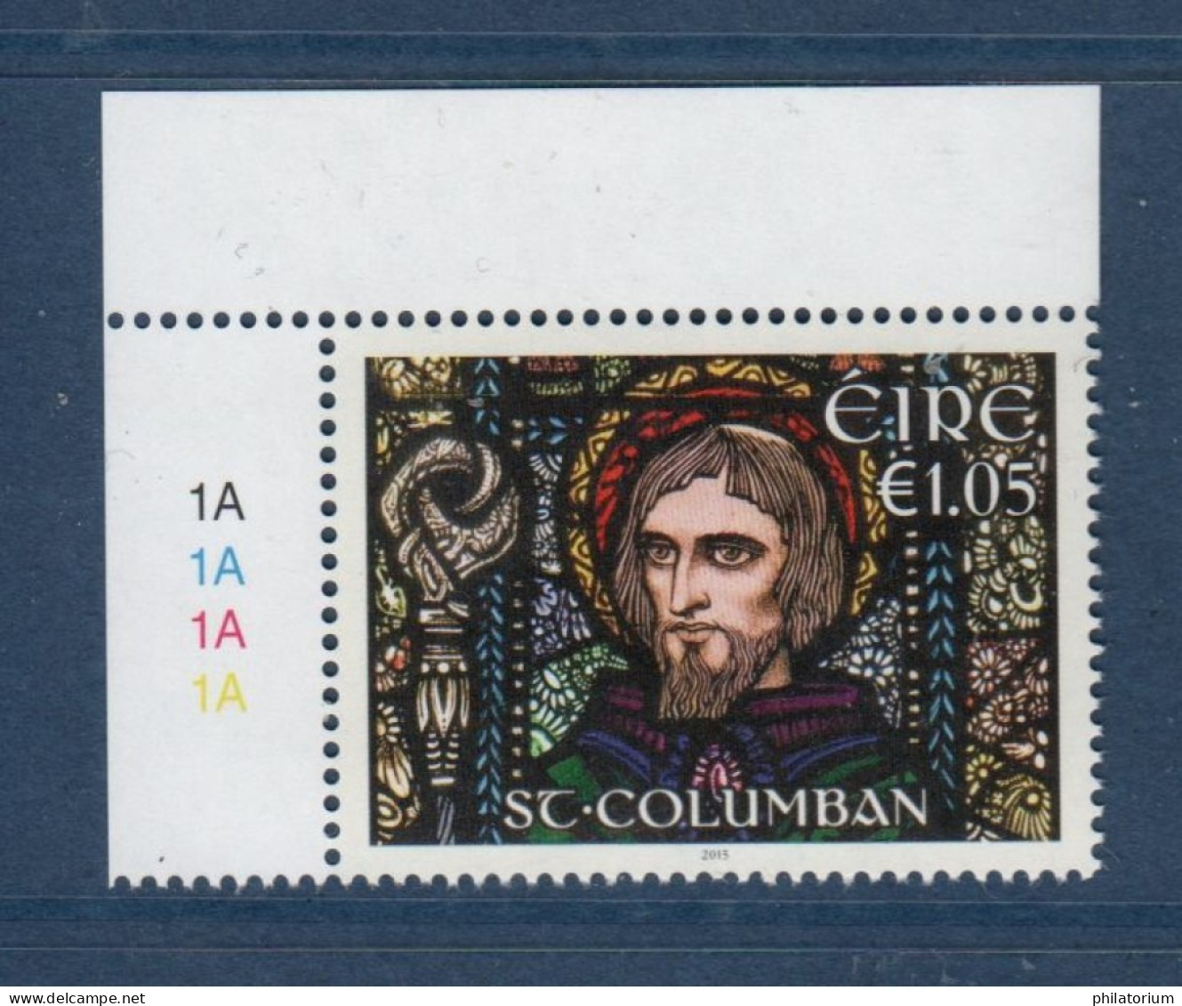 EIRE Ireland Irlande, **, Yv 2155, Mi 2154, SG 2292, Saint Colomban, Columban, - Christianisme