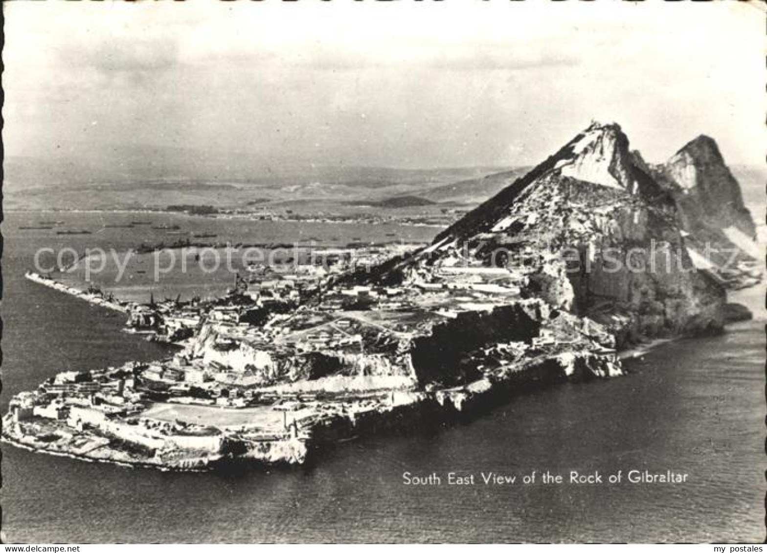 72054044 Gibraltar South East View Of The Rock Of Gibraltar  - Gibraltar