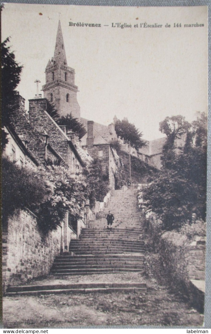 FRANCE BRITTANY LANNION BRELEVENEZ EGLISE CHURCH CARTE POSTALE ANSICHTSKARTE POSTCARD CARD CARTOLINA POSTKARTE - Brumath