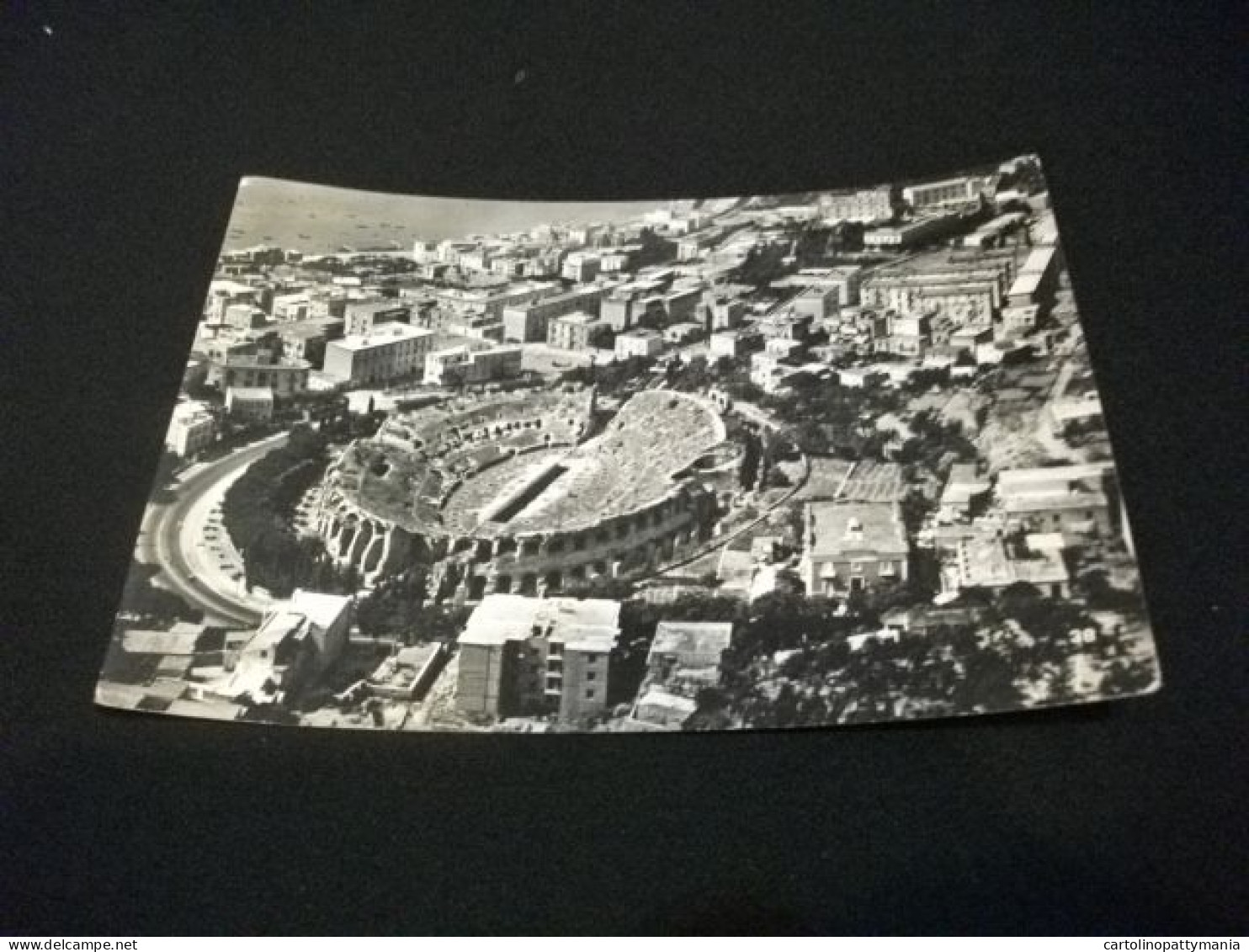 POZZUOLI ANFITEATRO CON PANORAMA VISTO DALL'AEREO ANNULLO POZZUOLI CANTIERI NAPOLI - Pozzuoli