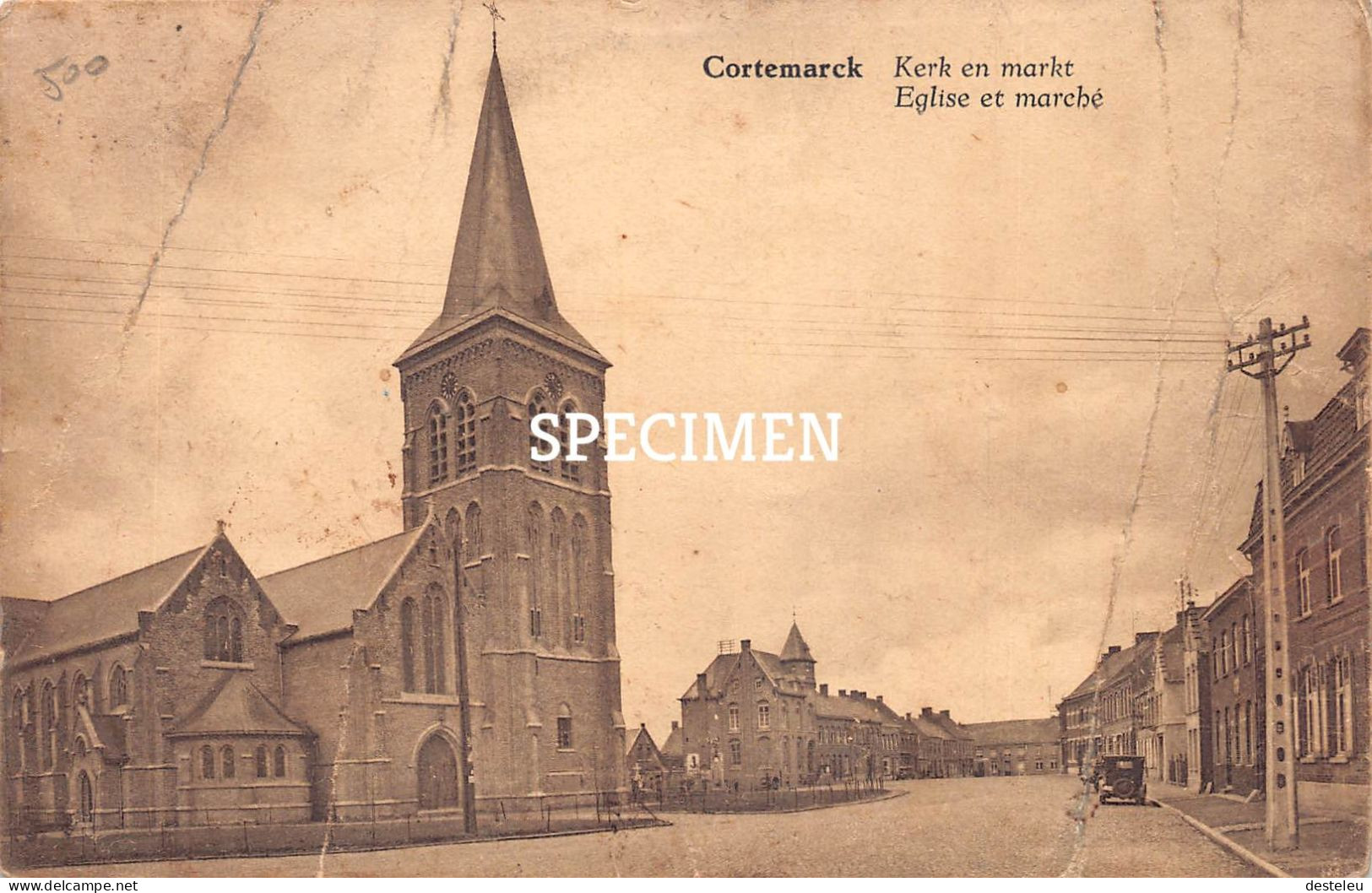 Kerk En Markt - Cortemarck - Kortemark - Kortemark