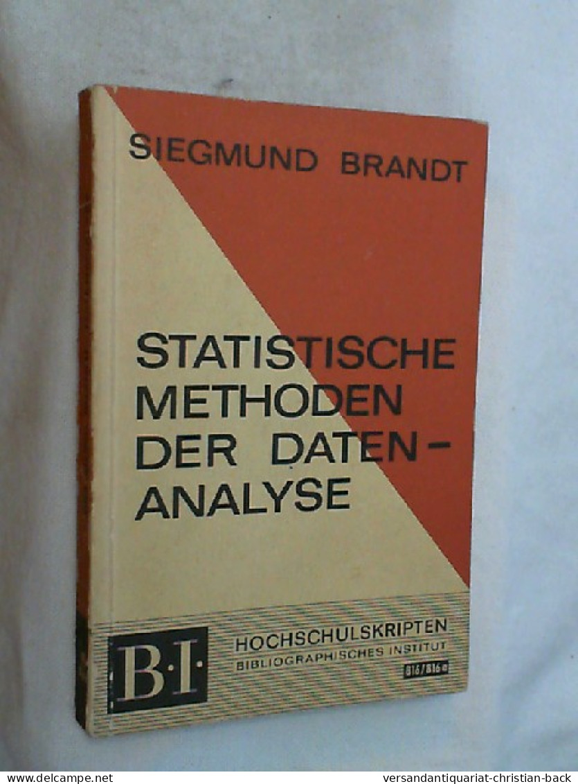 Statistische Methoden Der Datenanalyse. - Technical