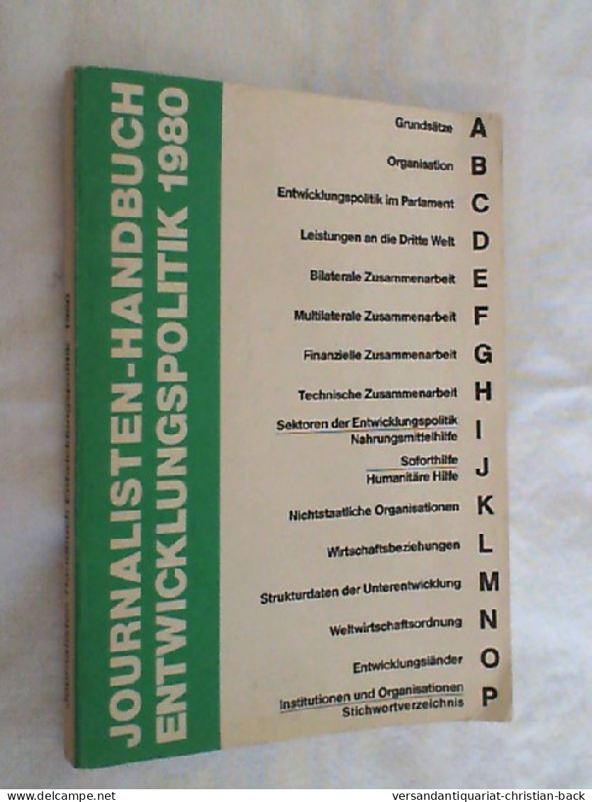 Journalisten Handbuch Entwicklungspolitik 1980 - Política Contemporánea